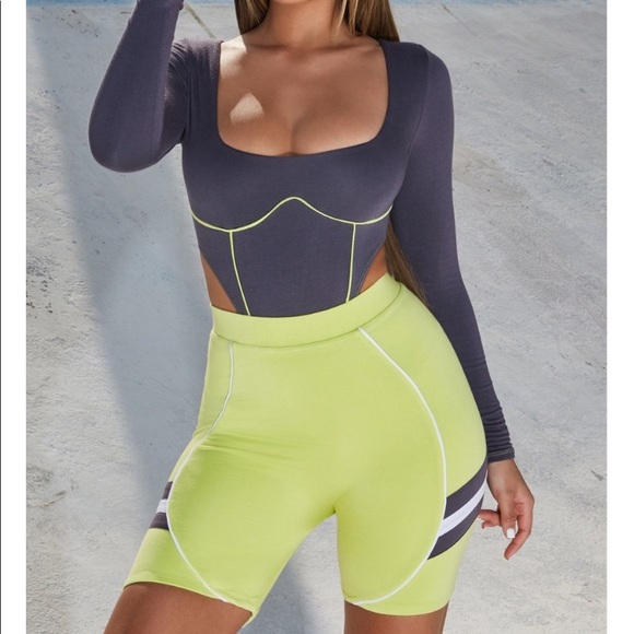 bodysuit with biker shorts